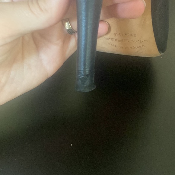 Vía Spiga Steel Blue Lace Up Heels - Picture 7 of 9